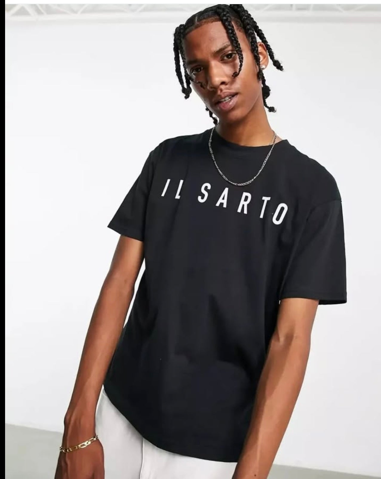 IL Sarto Regular Fit T Shirt in Black