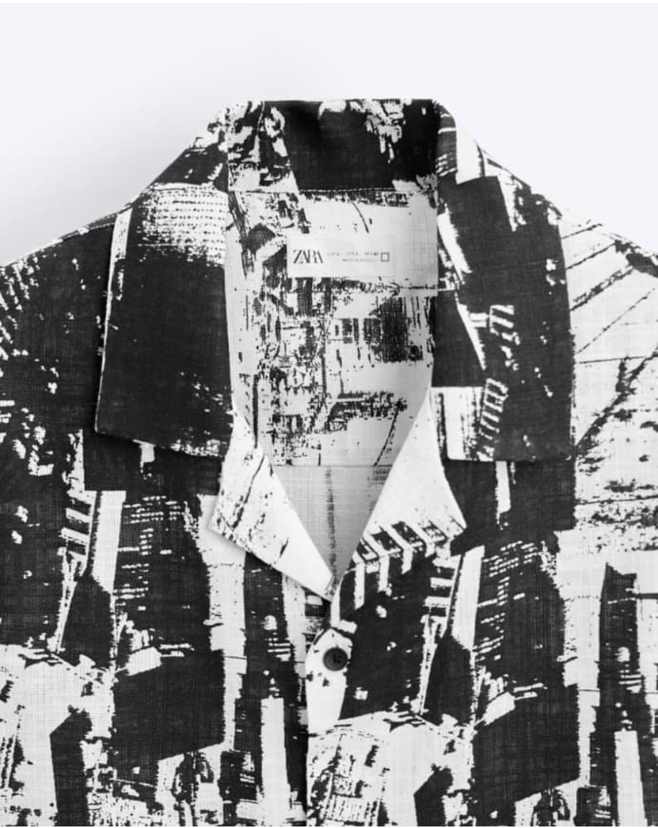 Zara Regular Fit Textured Shirt in Pattern