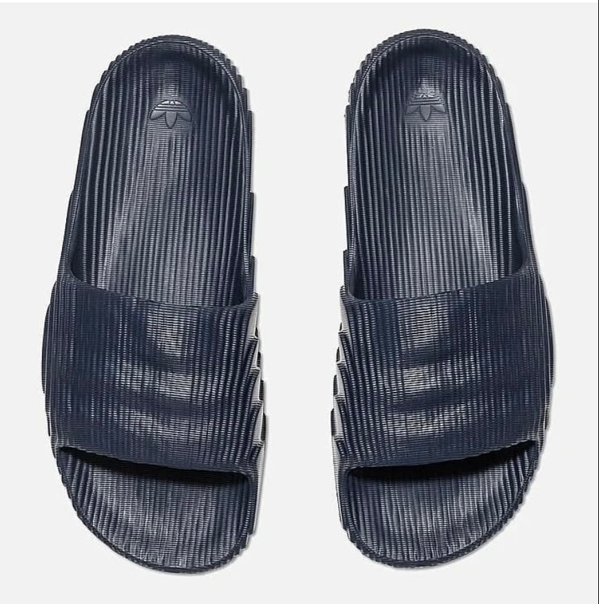 Adidas Originals Adilette Slides in Navy