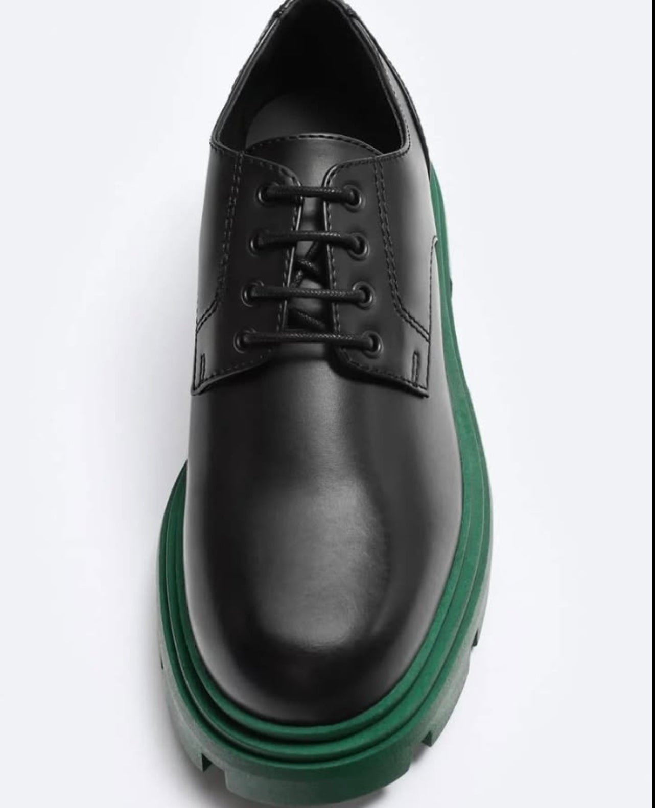 Zara Black Shoes With Chunky Soles