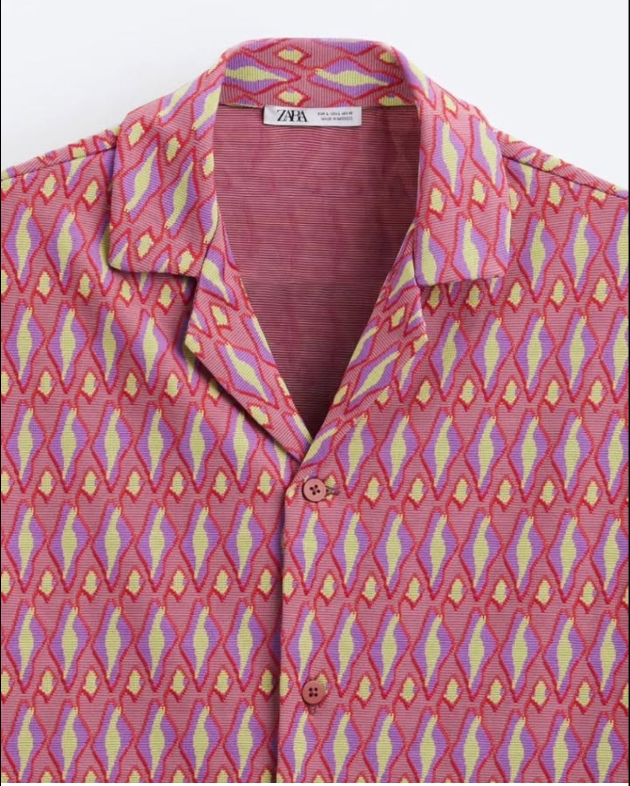 Zara Regular Fit Shirt in Pattern