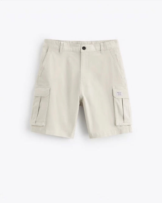 Zara Cargo Shorts in Stone