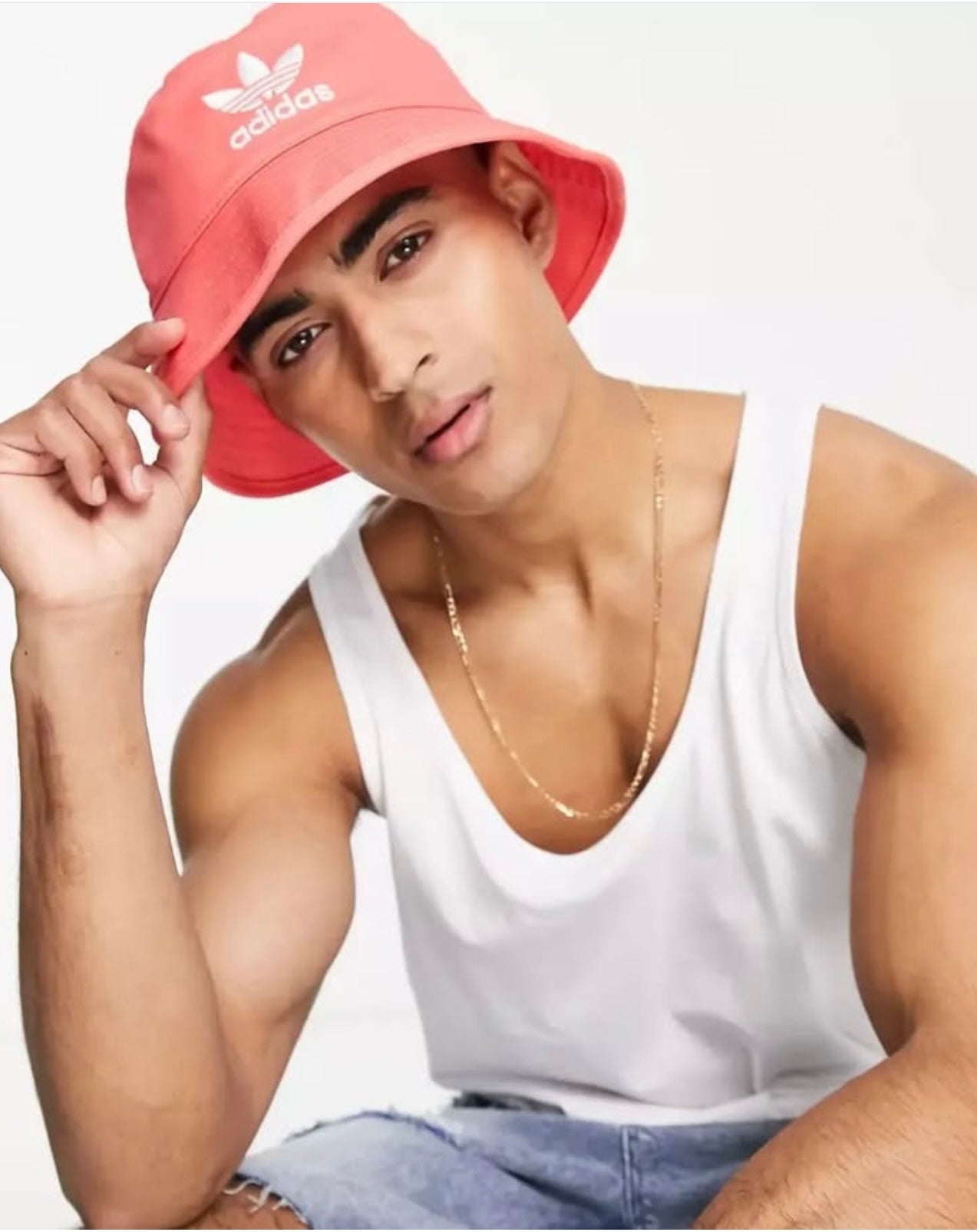 Adidas Bucket Hat With Large Trefoil Logo