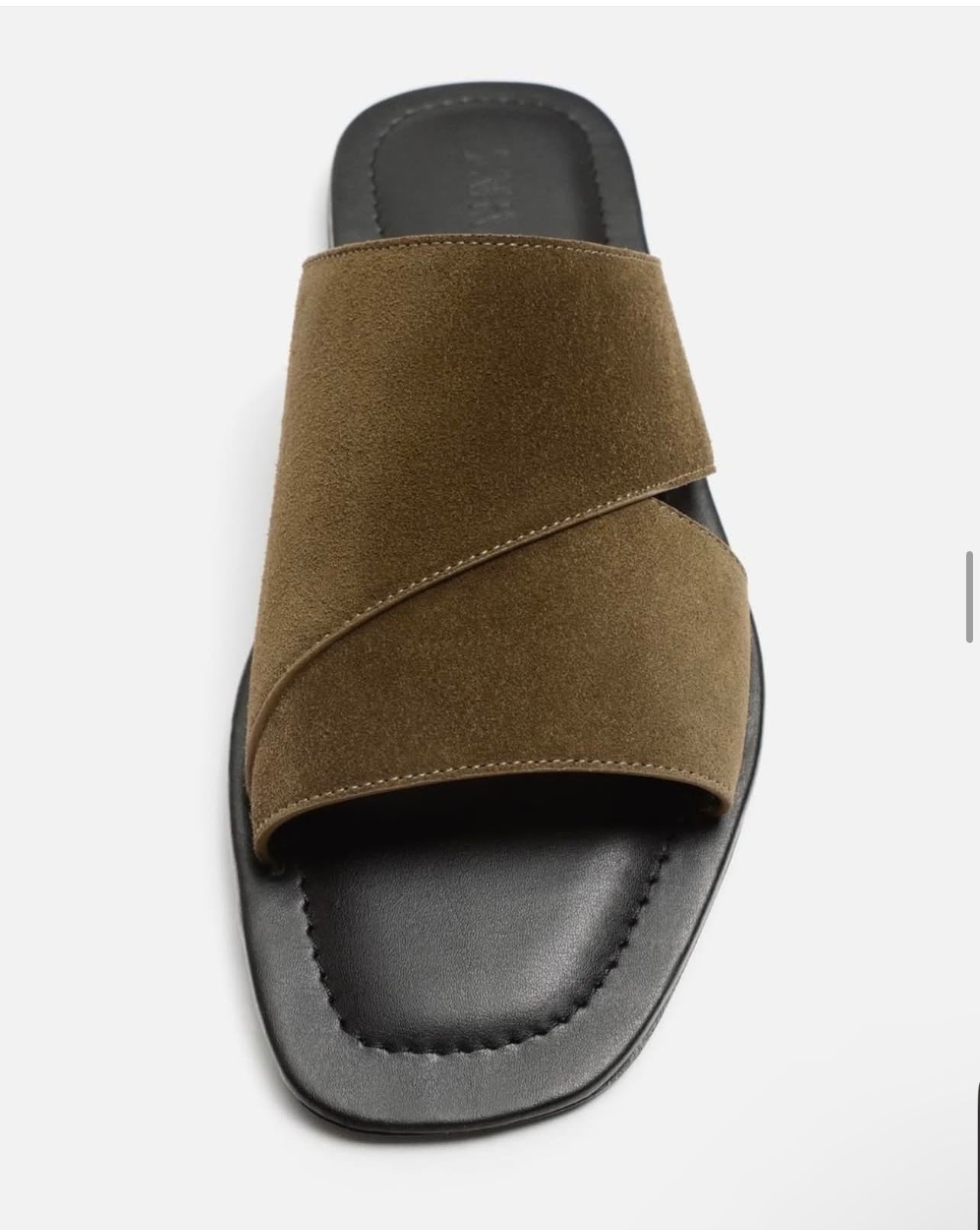 Zara Leather Sandal in Suede