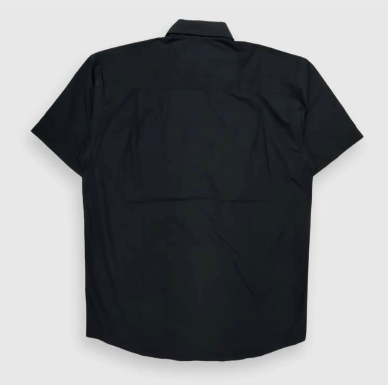 Grizzly Regular Fit Black Cotton Short Sleeve Shirt