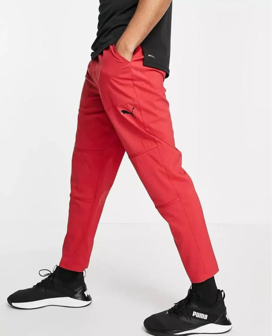 Puma Train Tech Woven Joggers in Red