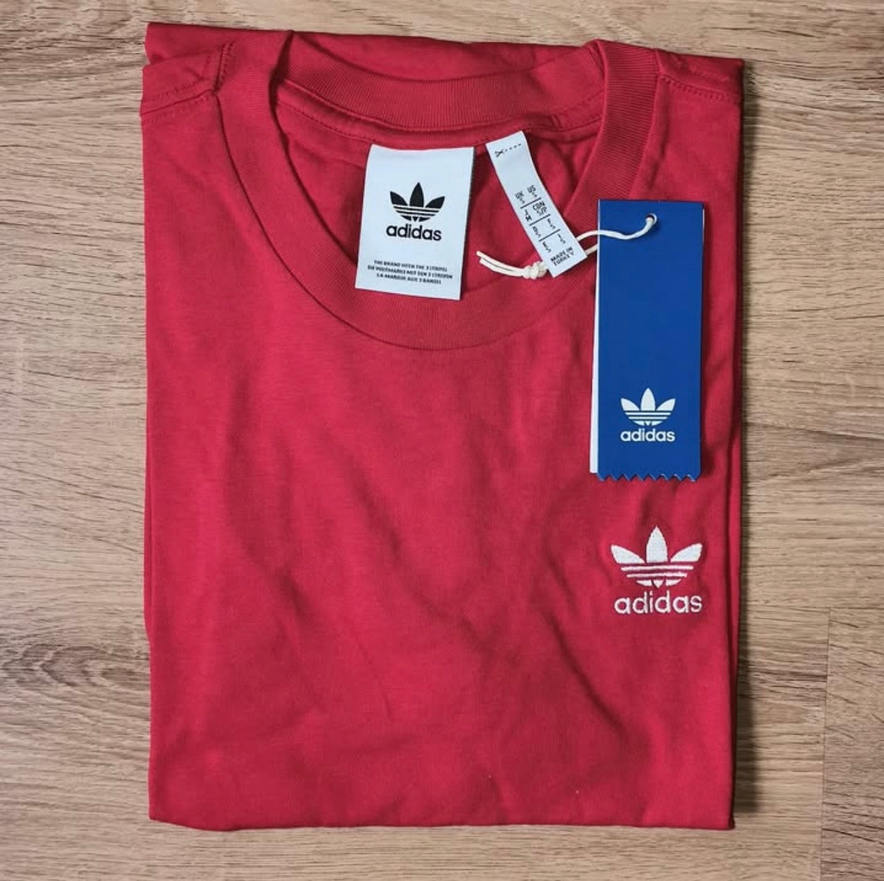 Adidas Regular Fit T Shirt in Red