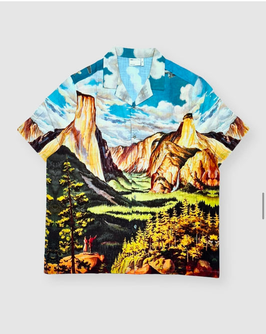 Asos Regular Fit Shirt in Landscape Pattern