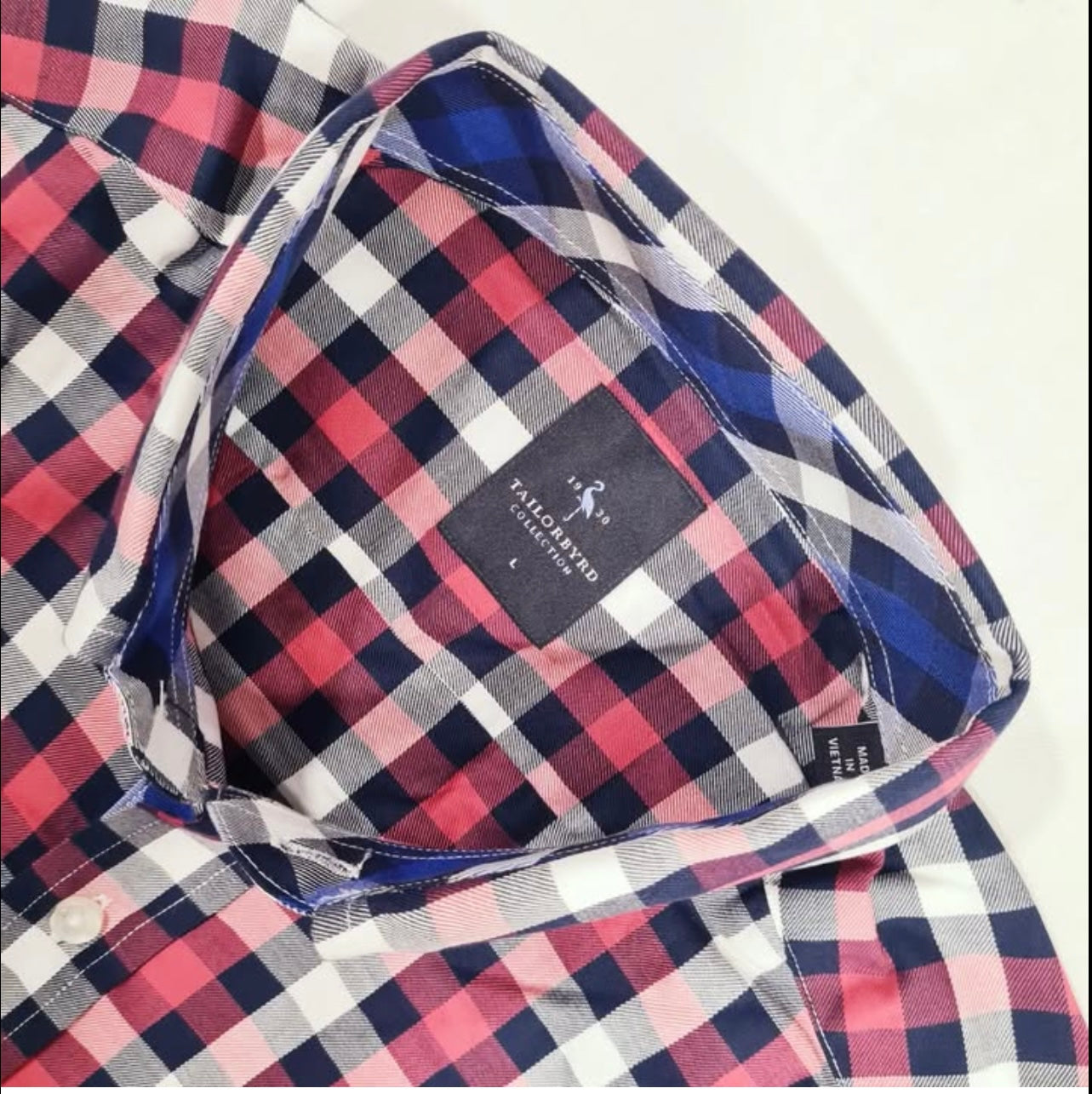 Tailorbyd Regular Fit Red Plaid Cotton Button Cuff Shirt