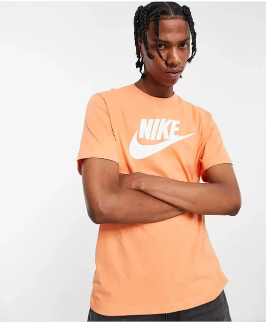 Nike Regular Fit Air Cotton T Shirt in Orange