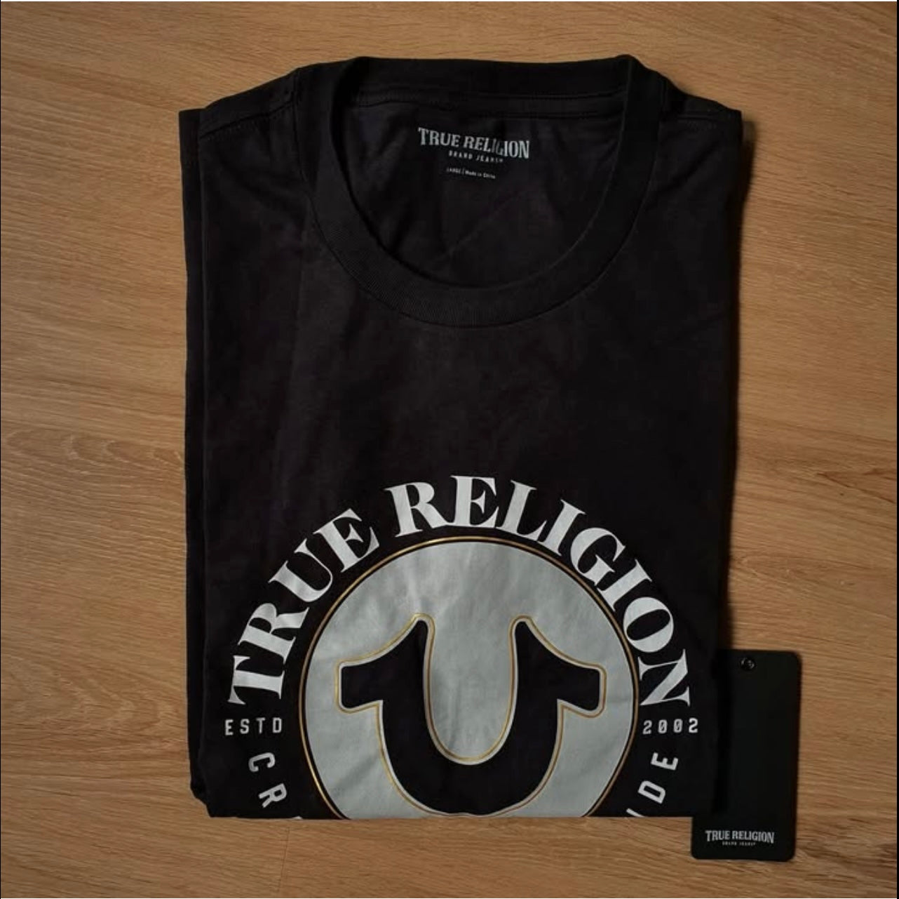 True Religion Regular Fit T Shirt in Black