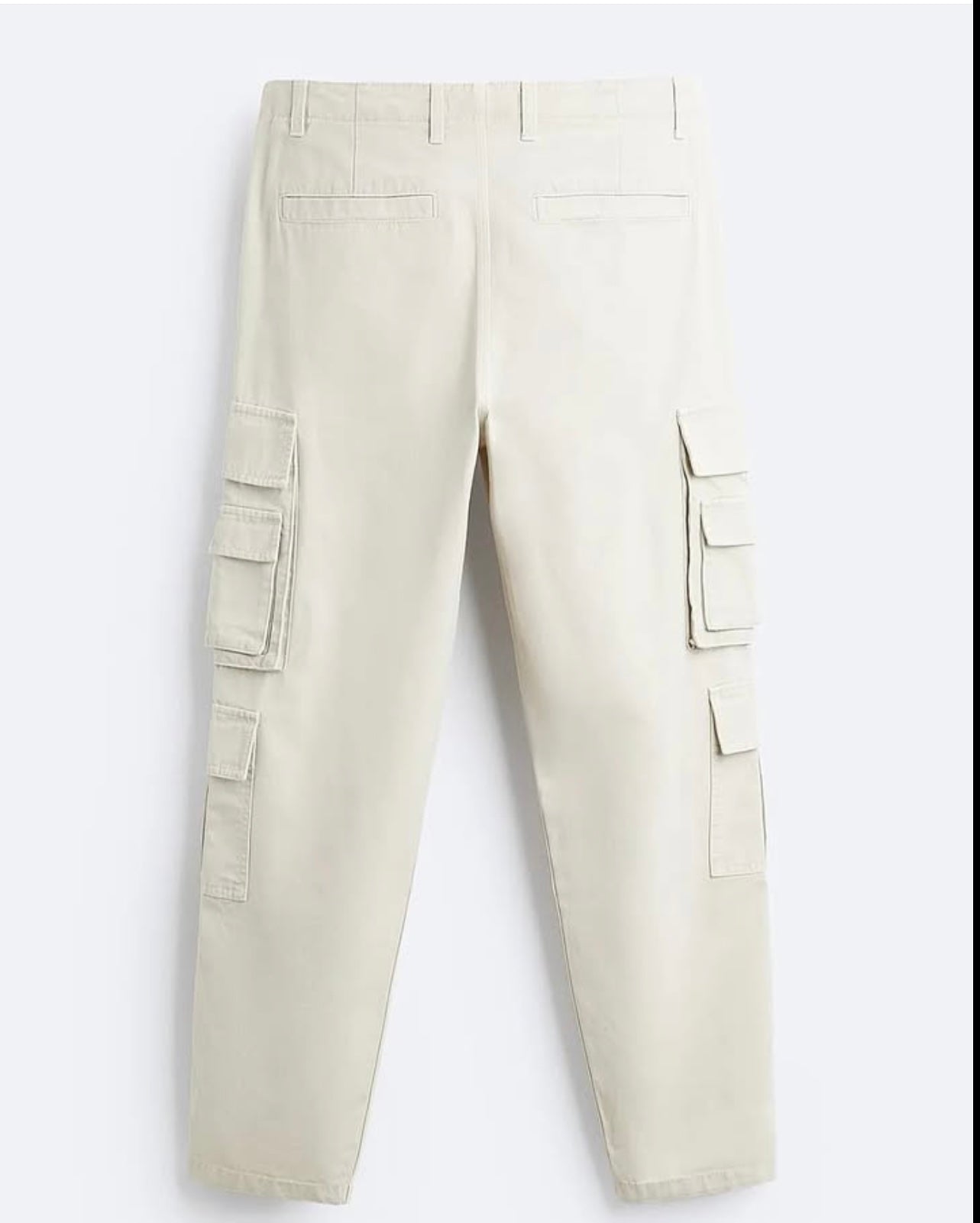 Zara Utility Cargo Pants in Stone