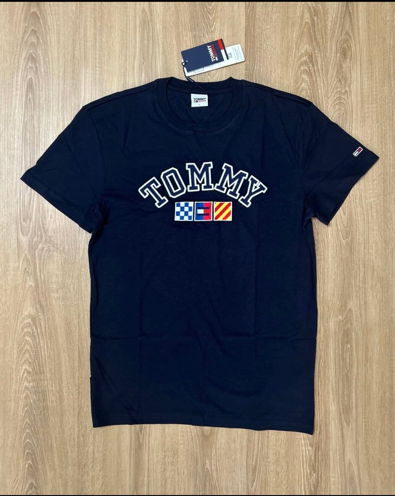 Tommy Hilfiger Regular Fit Cotton Shirt in Navy