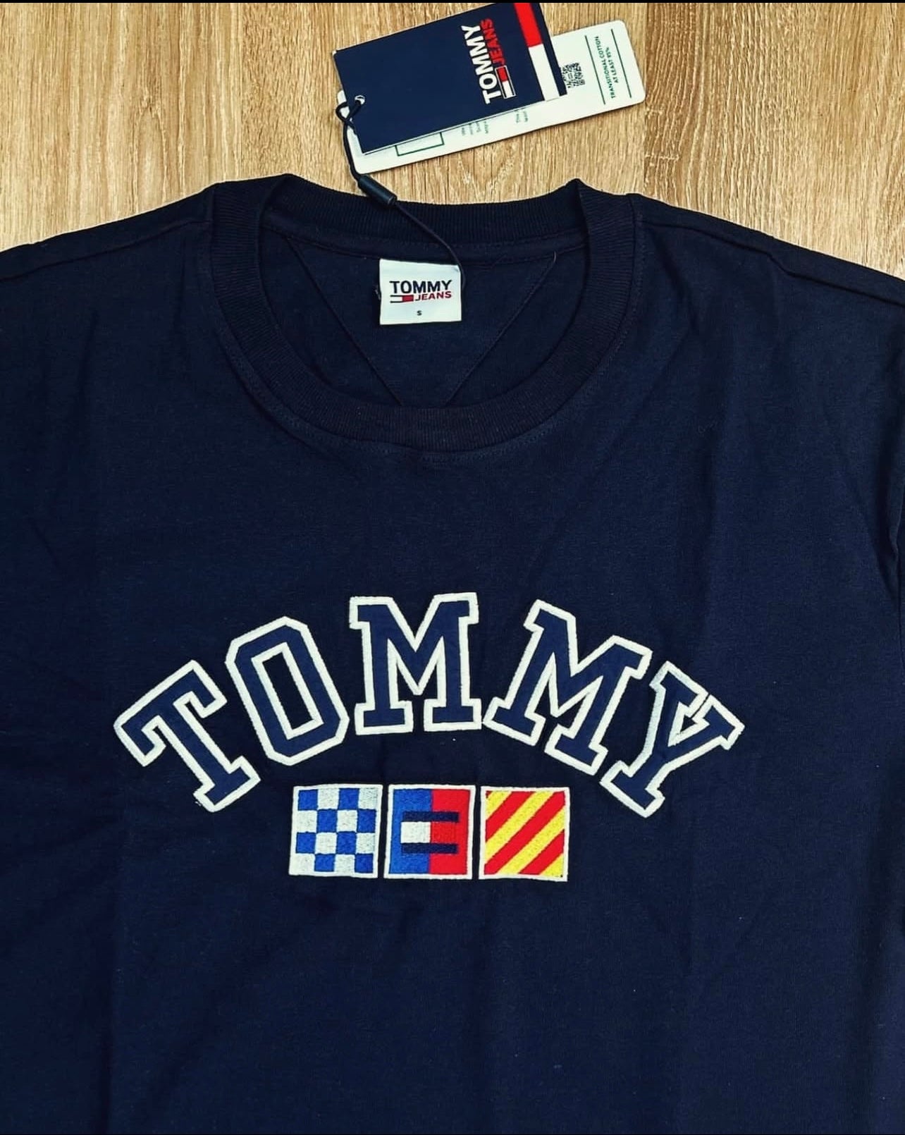 Tommy Hilfiger Regular Fit Cotton Shirt in Navy