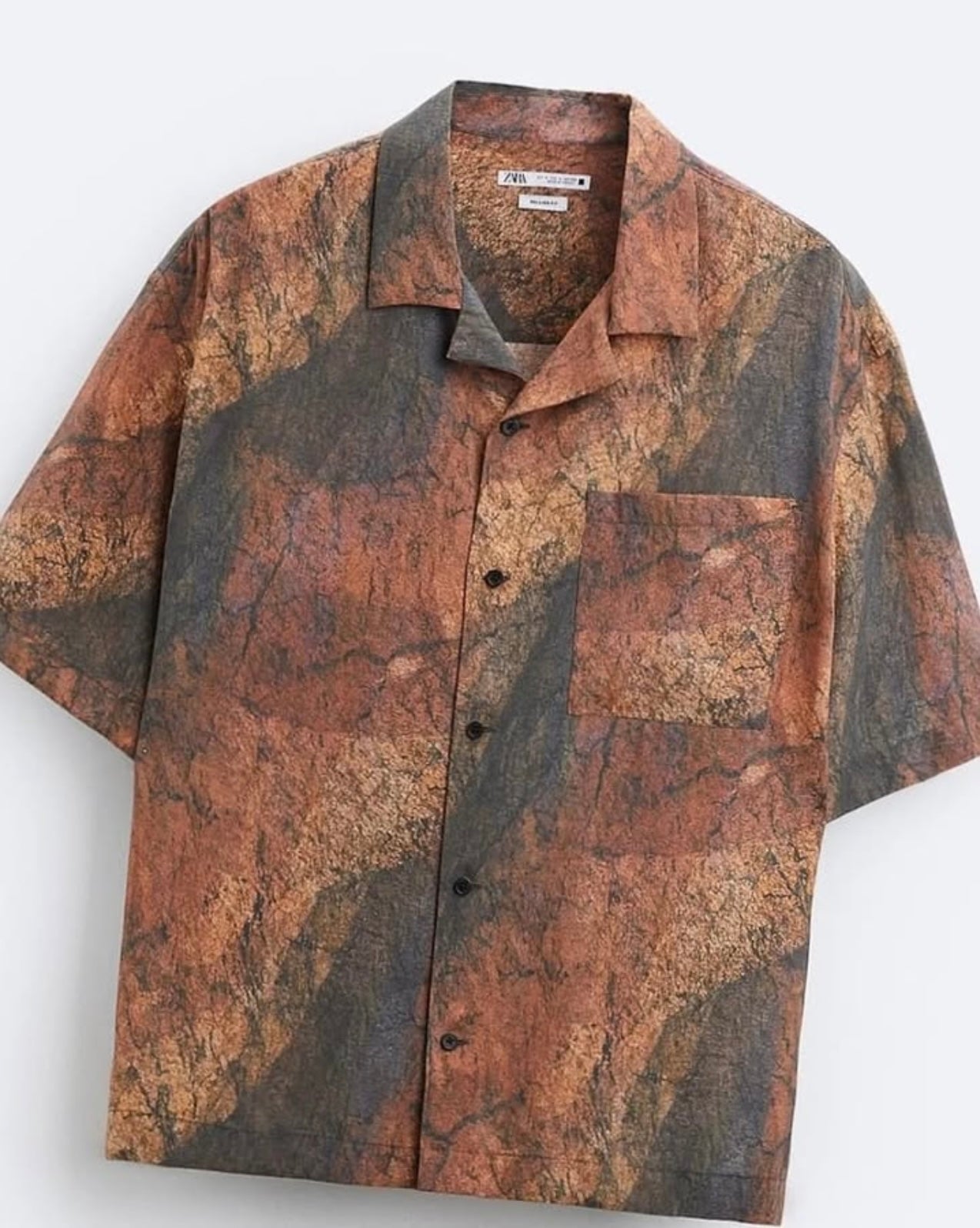Zara Shirt in Brown Pattern