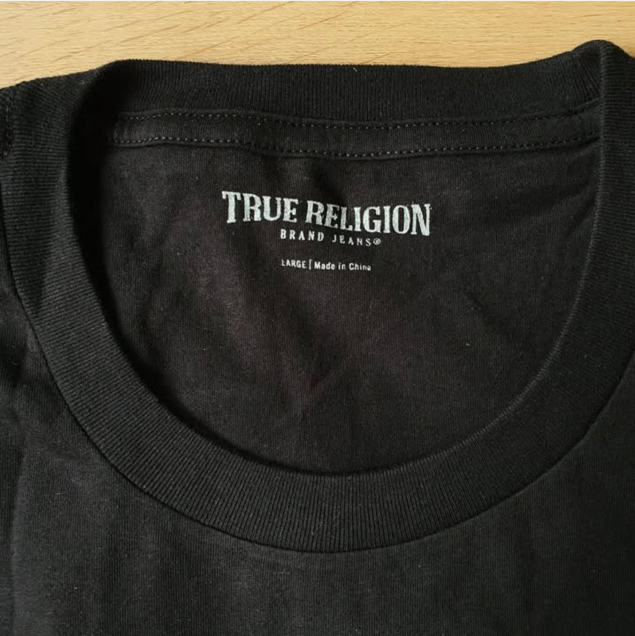 True Religion Regular Fit T Shirt in Black