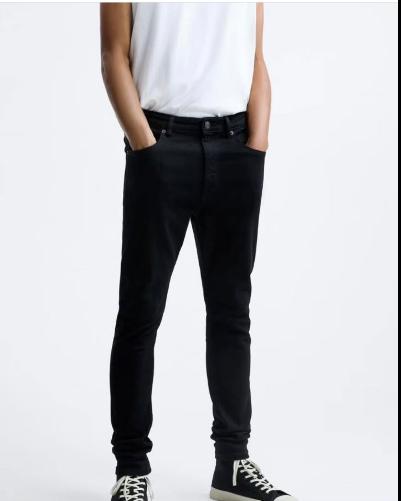 Zara Skinny Fit Black Denim