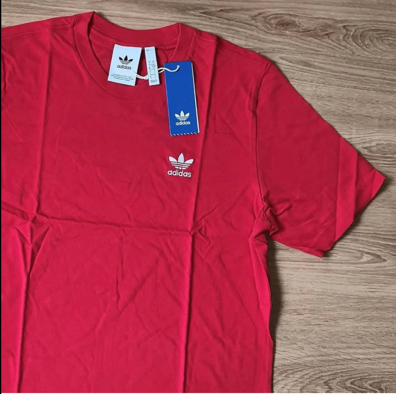 Adidas Regular Fit T Shirt in Red