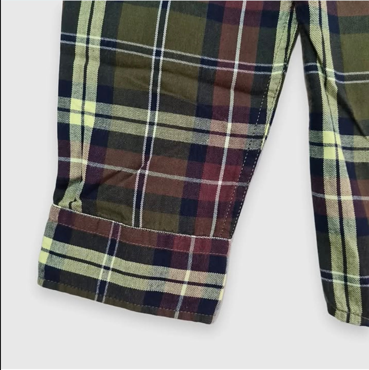 Jack & Jones Slim Fit Plaid Cotton Button Cuff Shirt