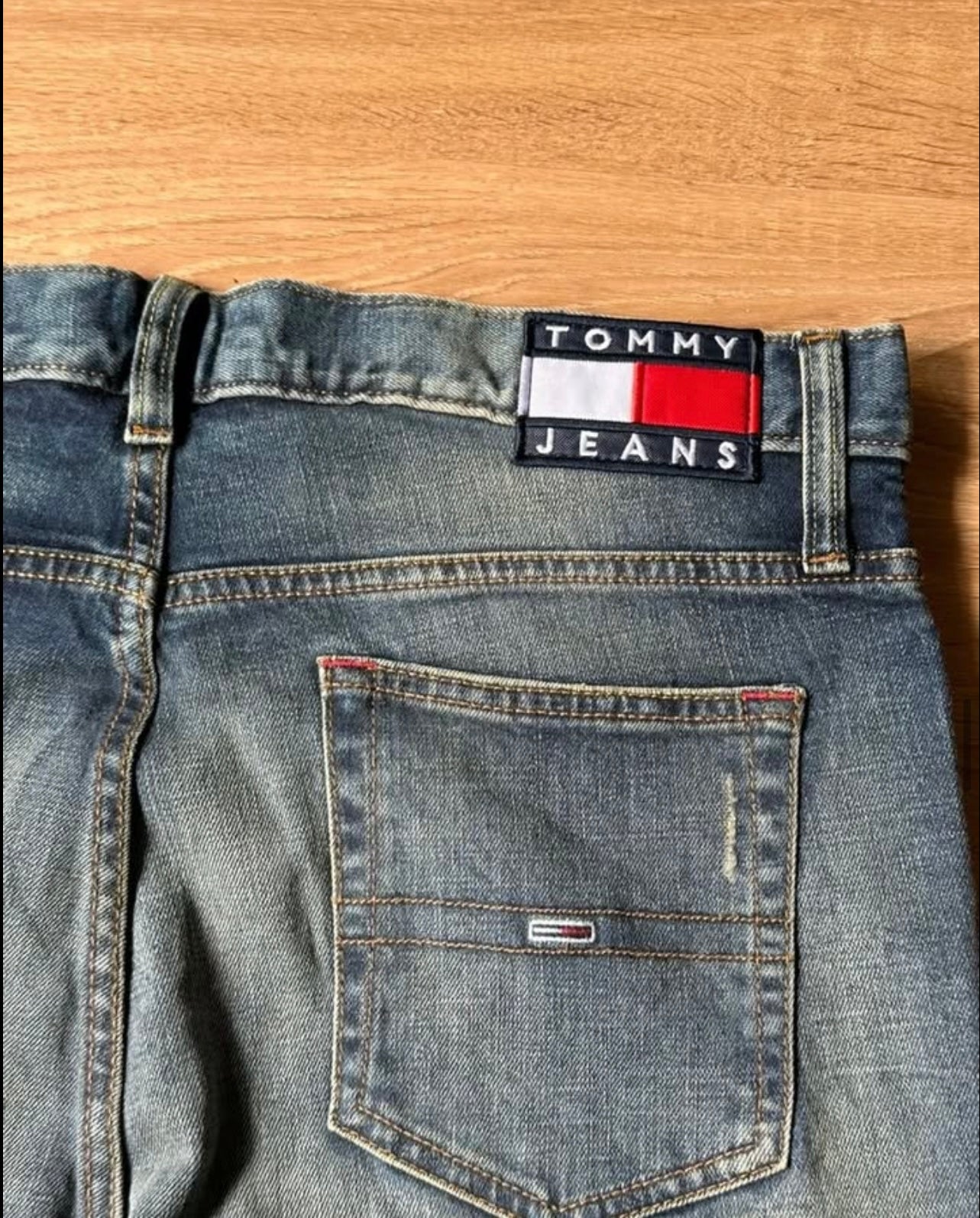 Tommy Hilfiger Ripped Blue- Green Wash Denim