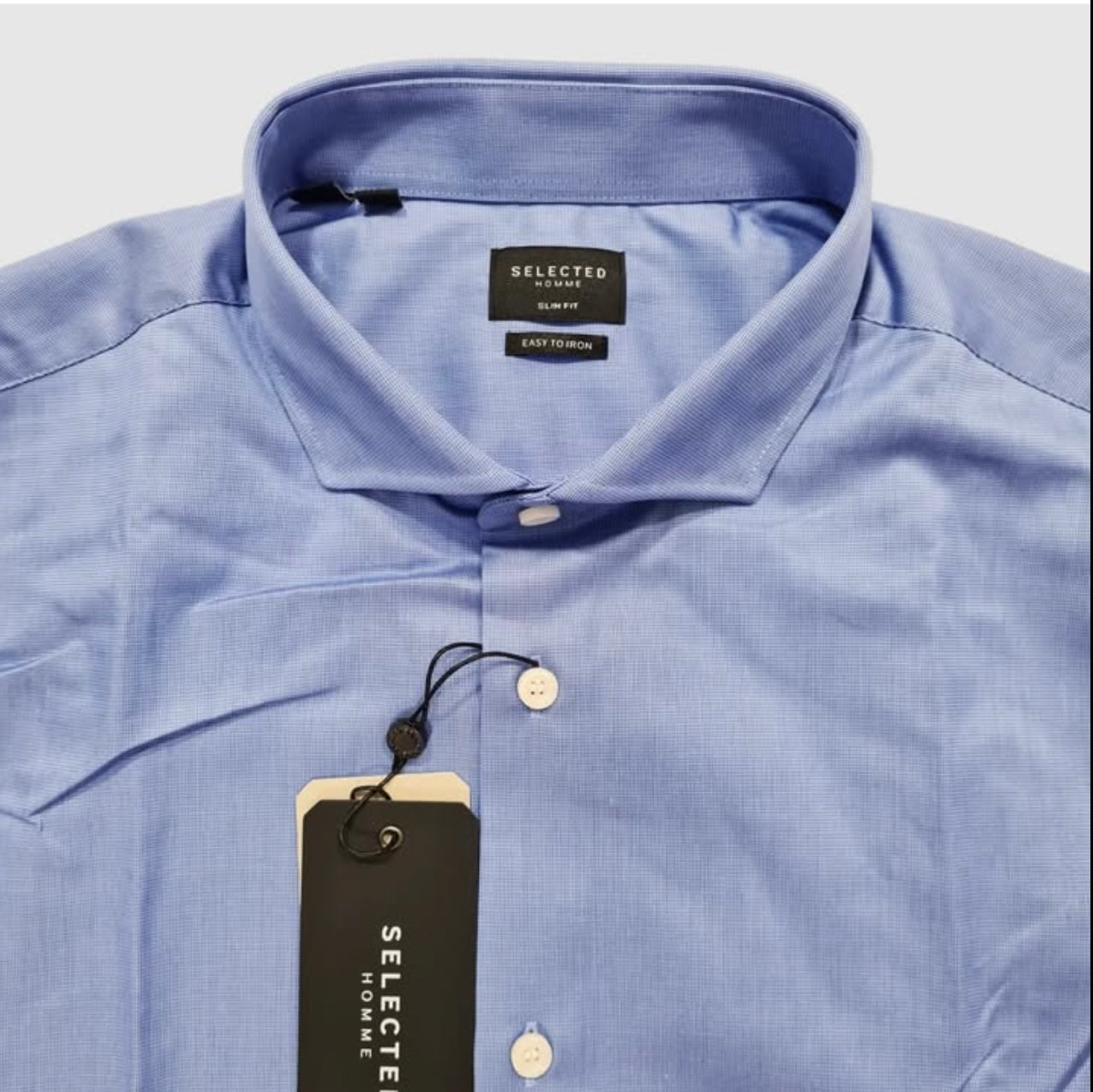 Selected Homme Slim Fit Plain Button Cuff Shirt