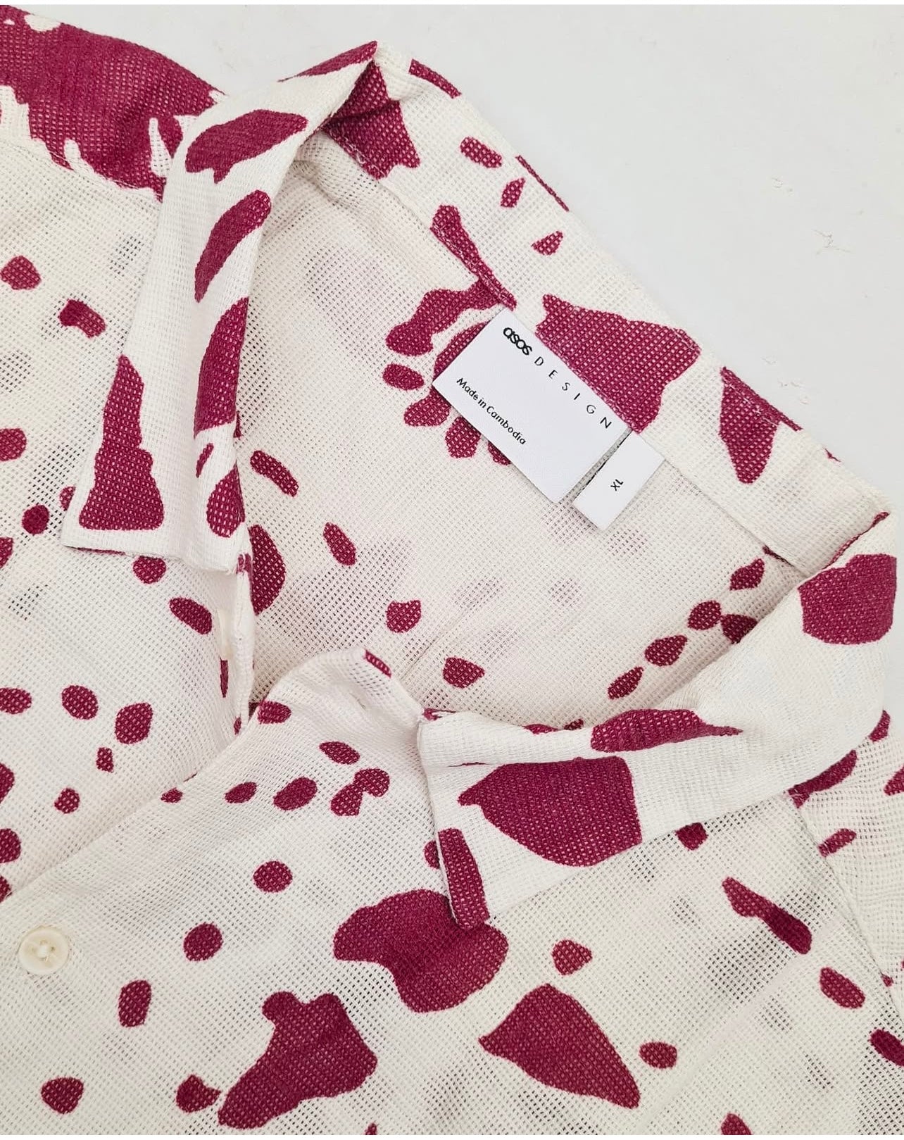 ASOS Regular Fit Textured Shirt in Pattern