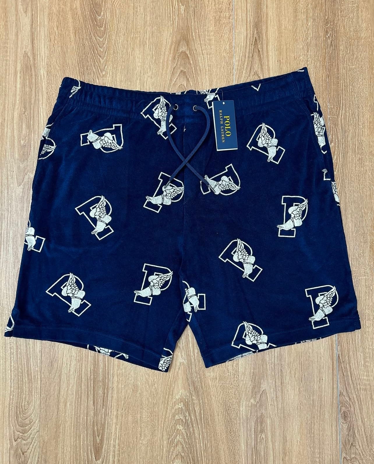 Polo Ralph Lauren Terry Shorts With All Over Retro Sport Logo
