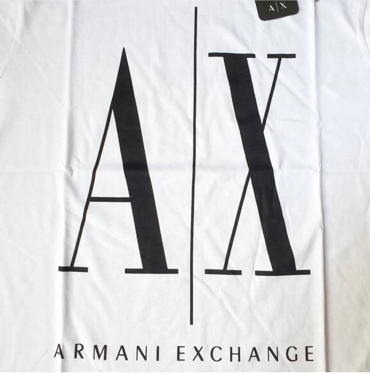 A X Regular Fit White T Shirt