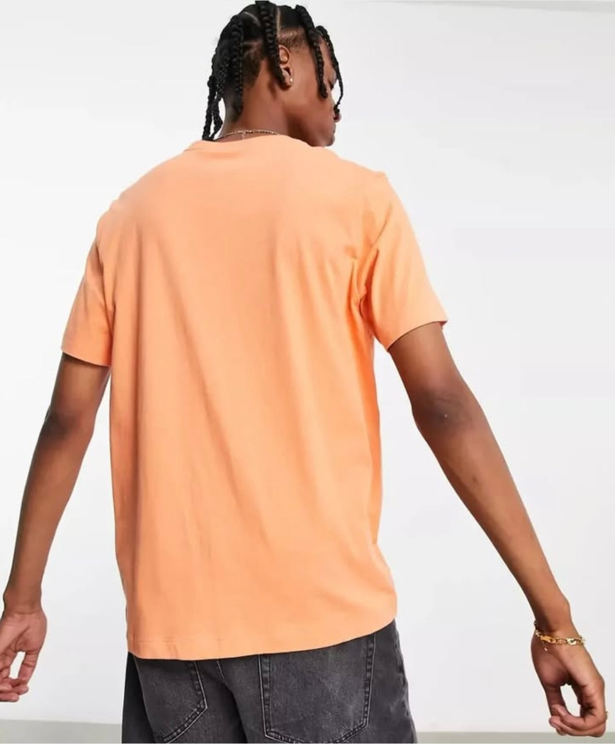 Nike Regular Fit Air Cotton T Shirt in Orange
