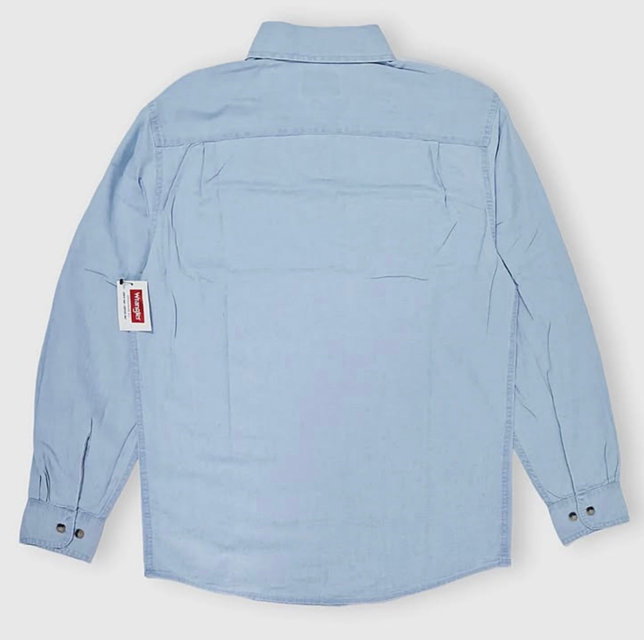 Wrangler Regular Fit Blue Utility Shirt