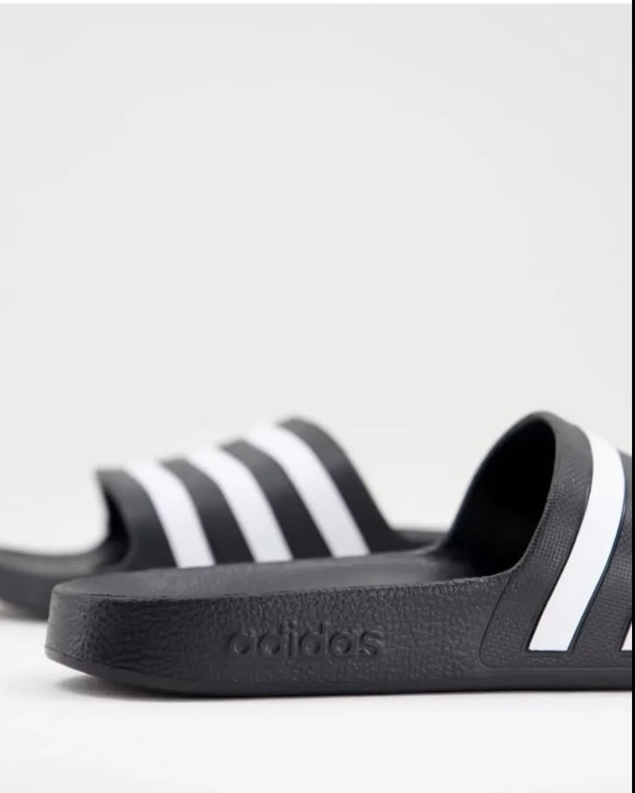 Adidas Slides in Black and White