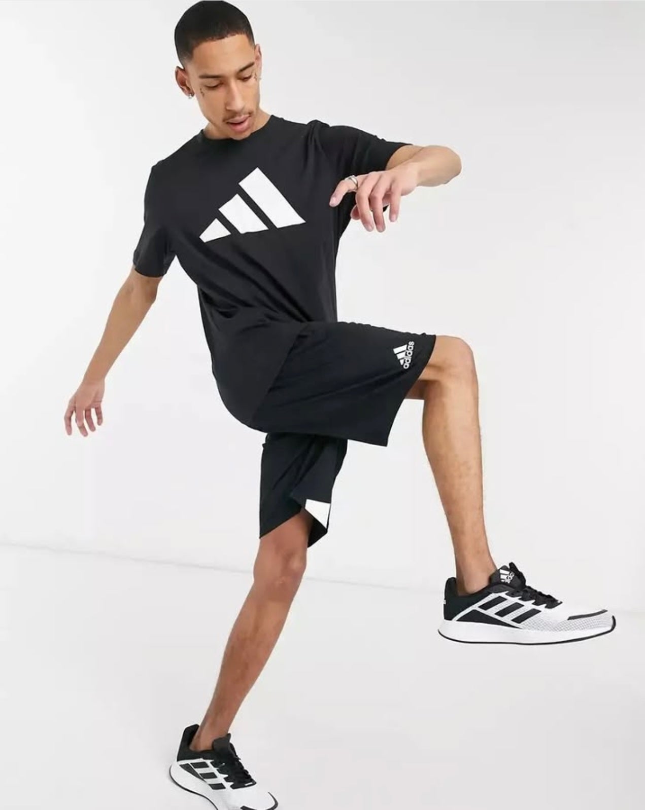 Adidas Regular Fit Black T Shirt