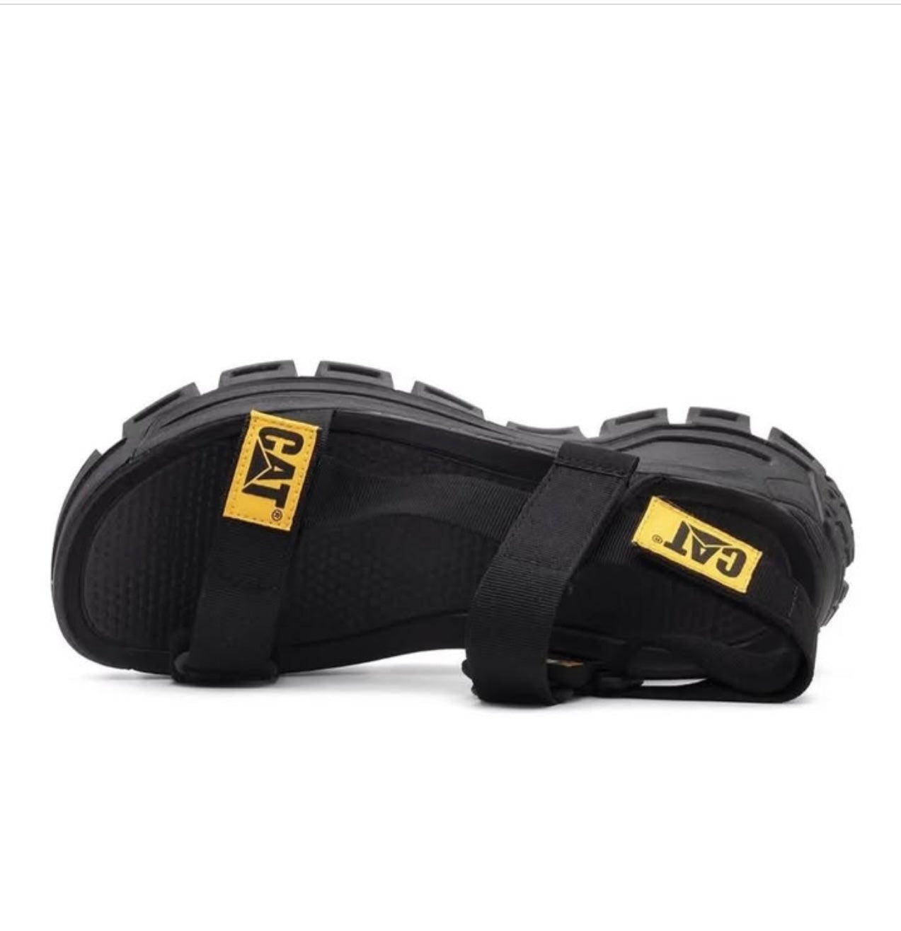 CAT Chunky Sandals in Black