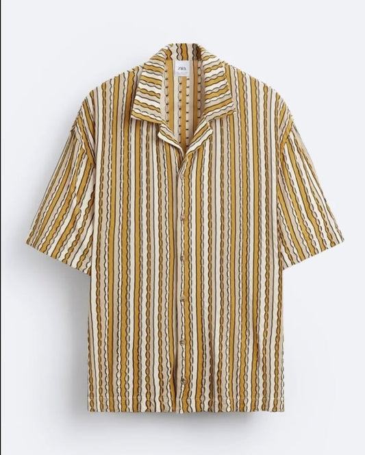 Zara Stripe Jacquard Shirt
