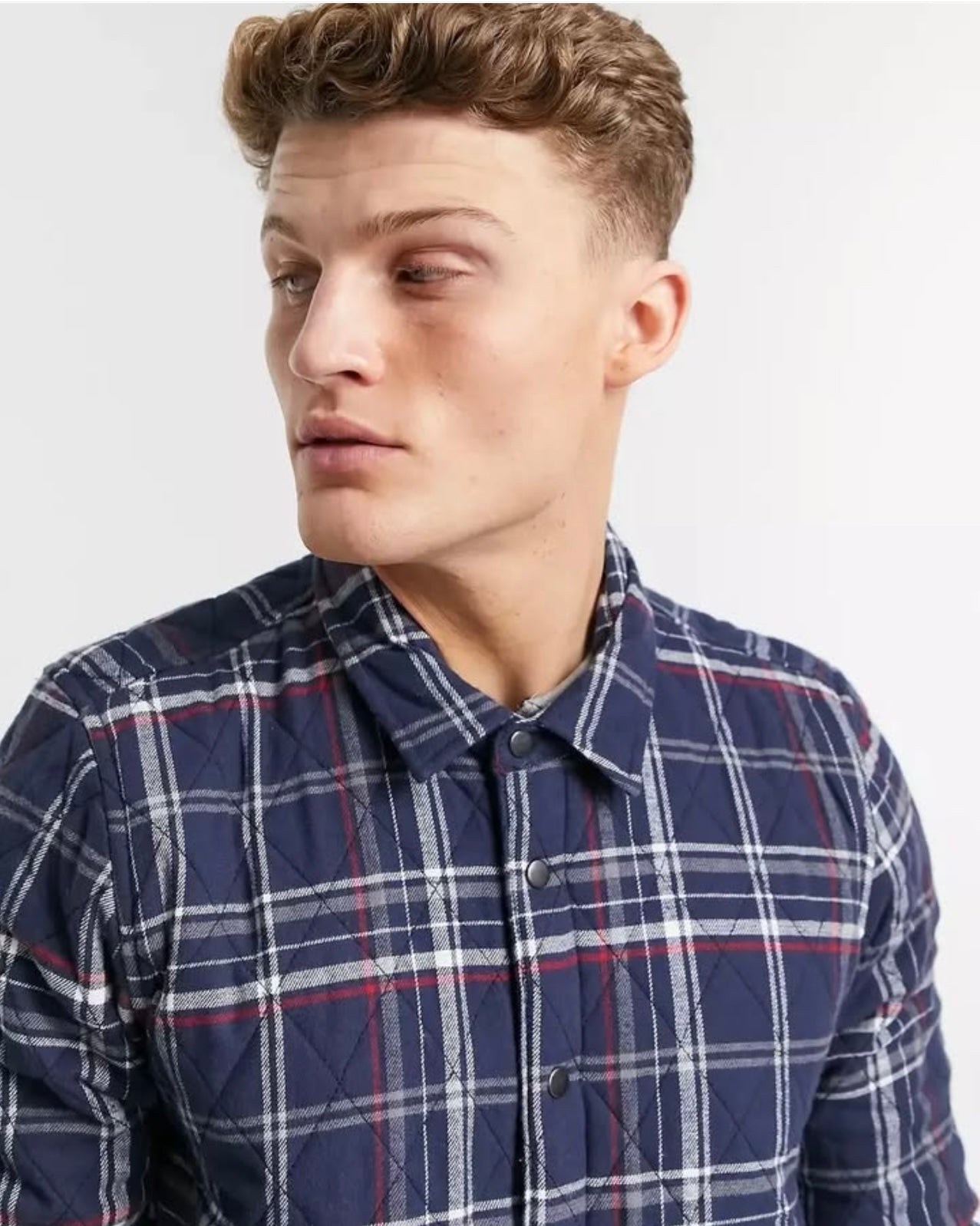 Threadbare Regular Fit Blue Button Cuff Shirt