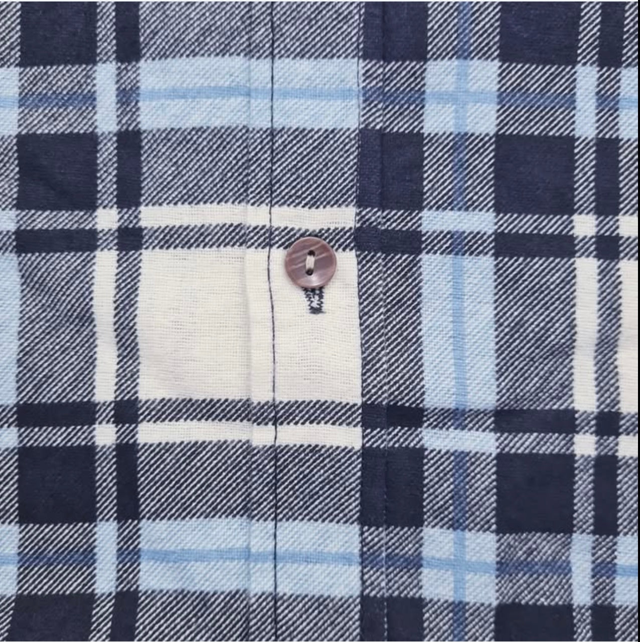Brave Soul Regular Fit Blue Check Button Cuff Shirt