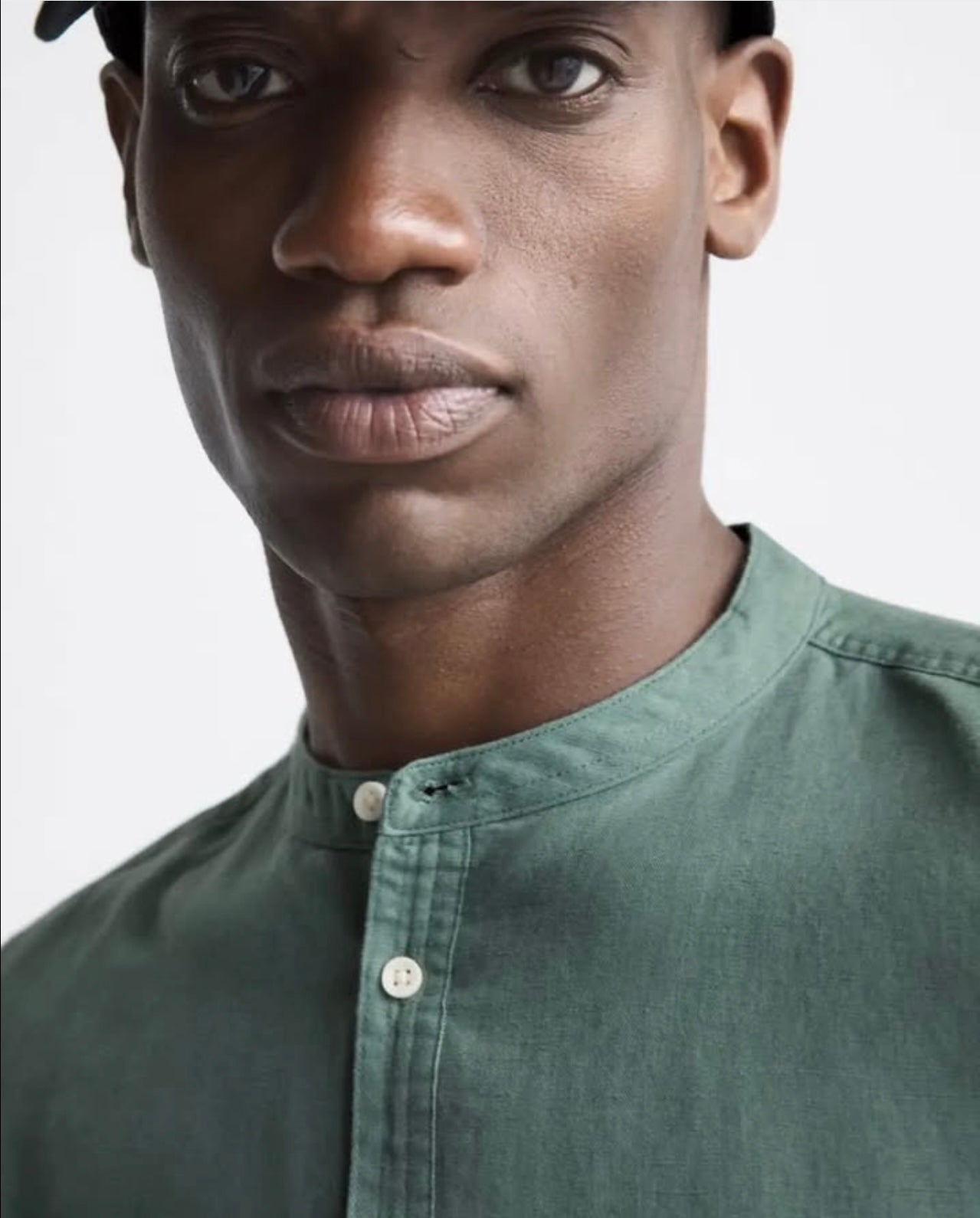 Zara Cotton/ Linen Shirt in Green