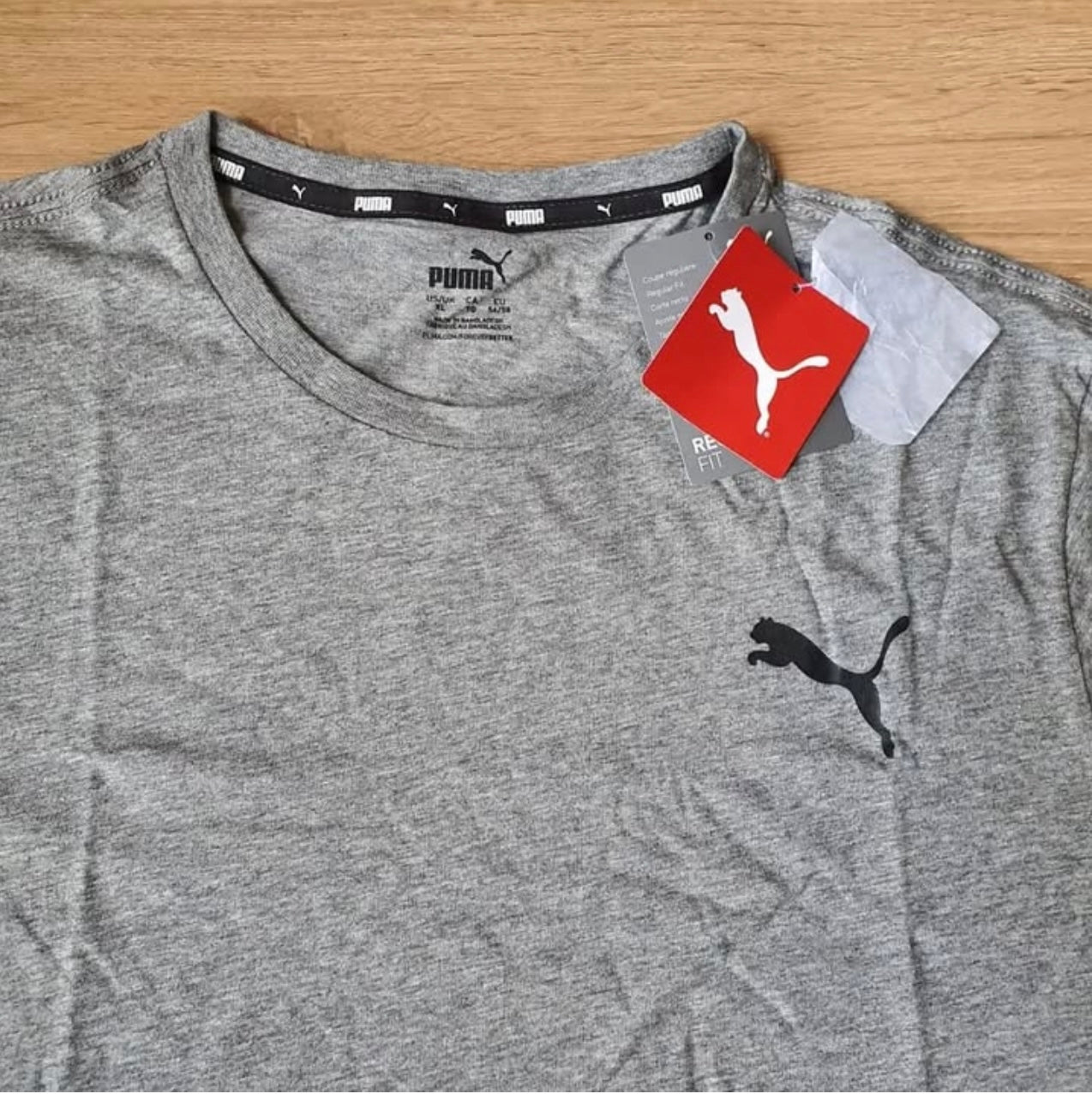 Puma Regular Fit Short Sleeve T Shirt in Grey