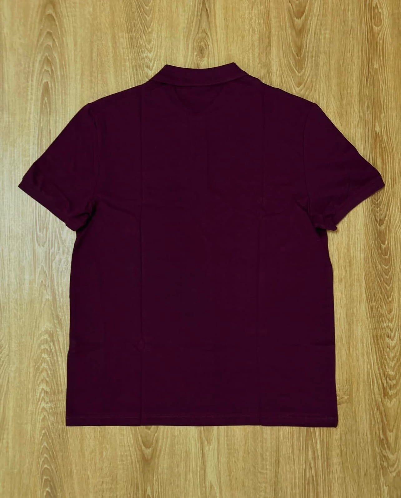 Asos Pique Cotton Polo Shirt in Maroon