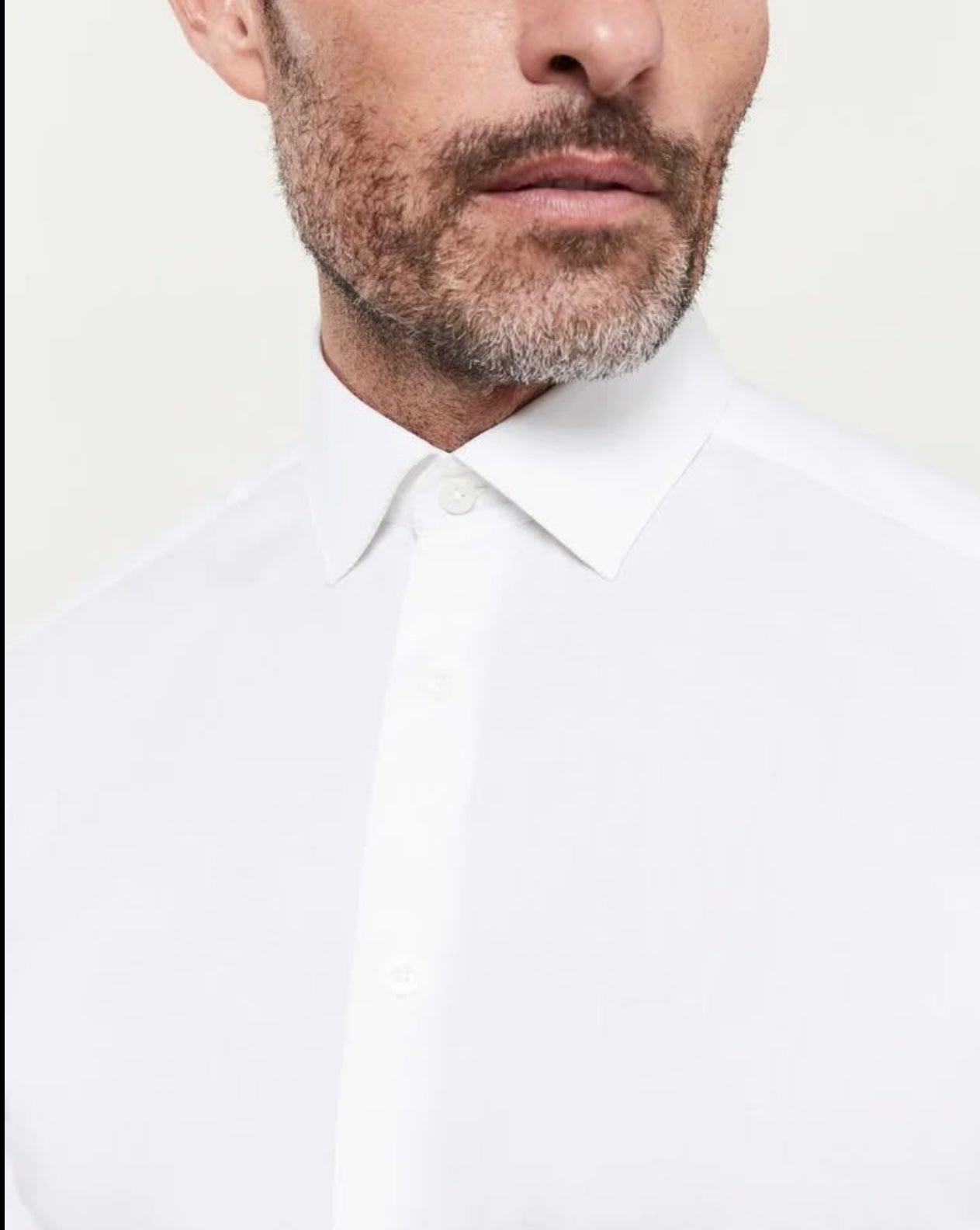 T. M Lewin Slim Fit White Cotton Double Cuff Shirt