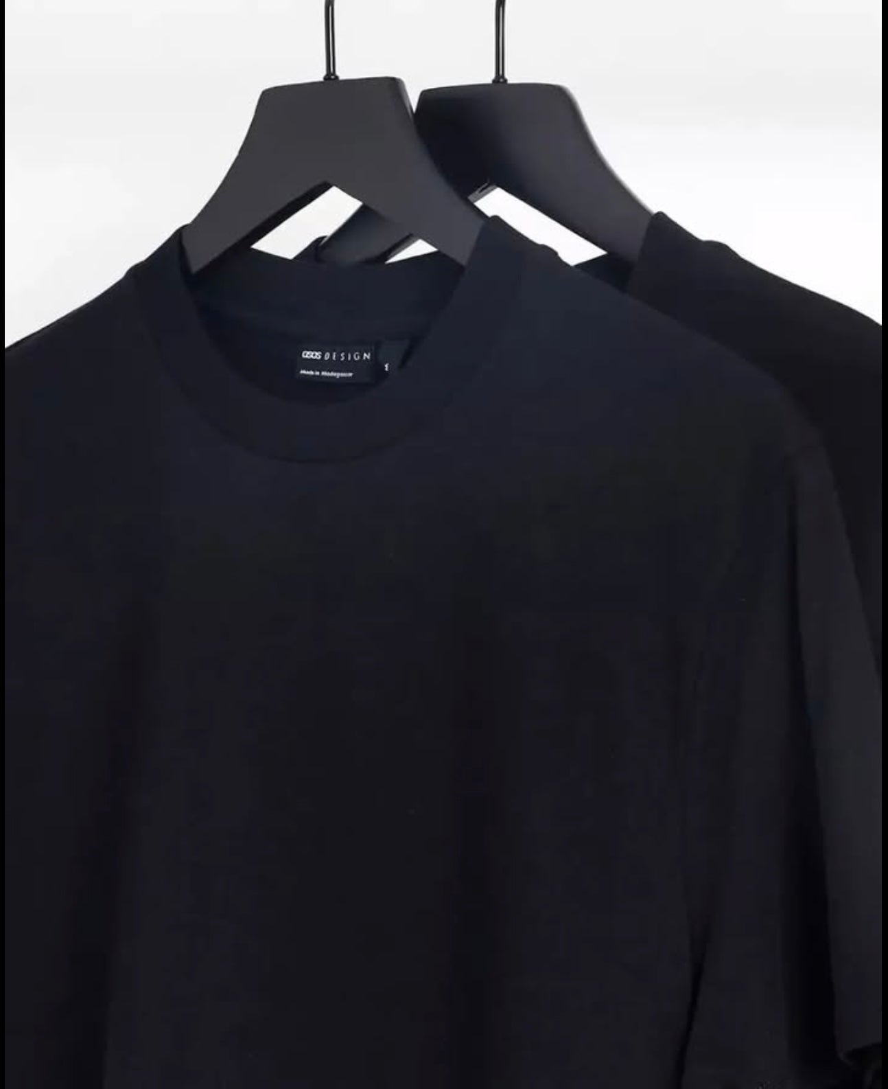 Asos 2-Pack Crew Neck T- Shirt in Black