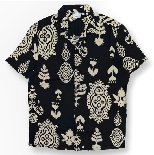 Asos Regular Fit Pattern Short Sleeve Shirt