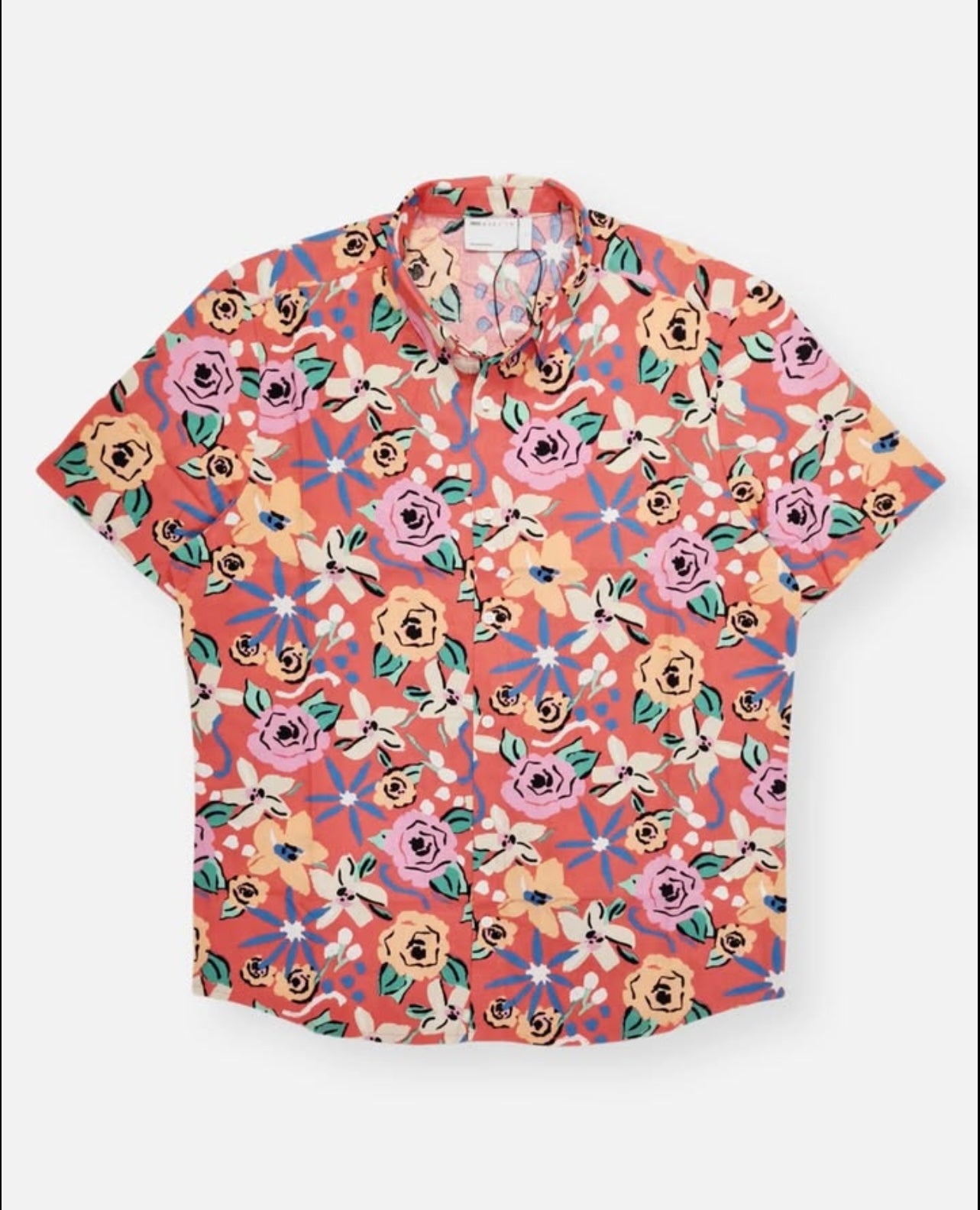 Asos Cotton Short Sleeve Shirt With Pattern