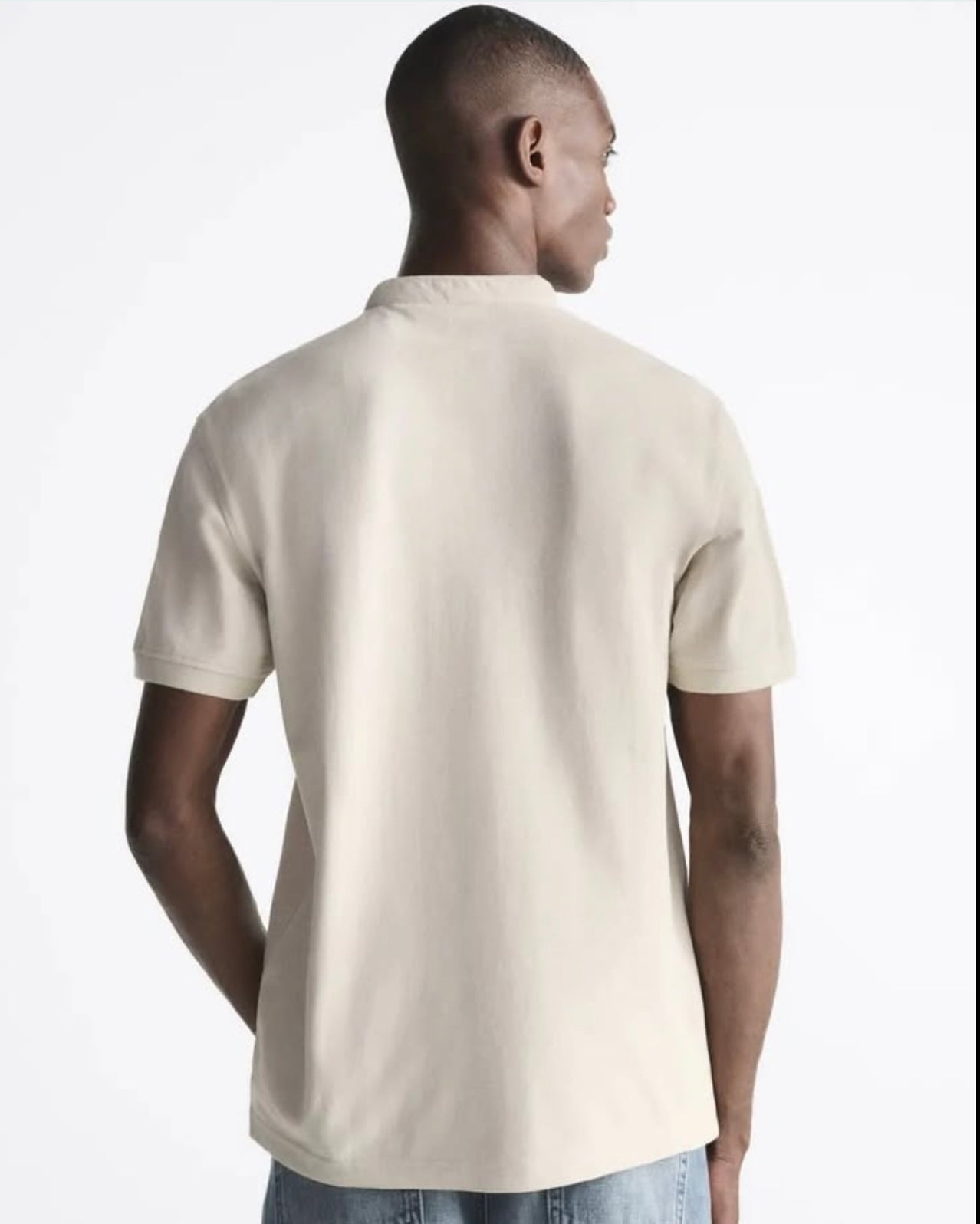 Zara Textured Pique Polo Shirt