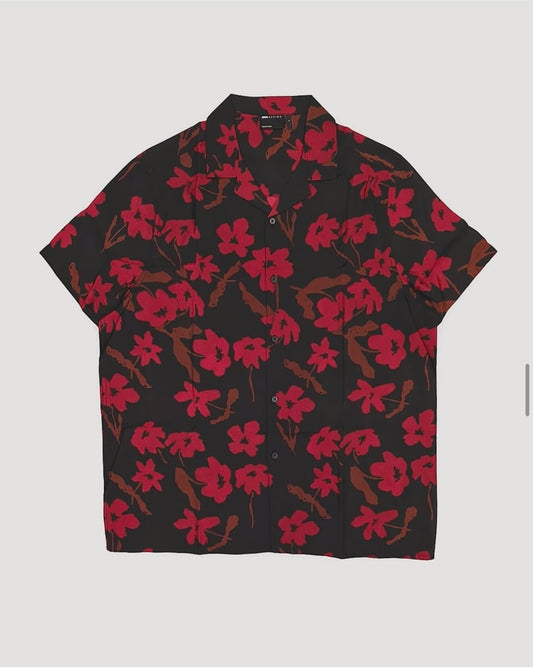 Asos Regular Fit Shirt in Black Pattern