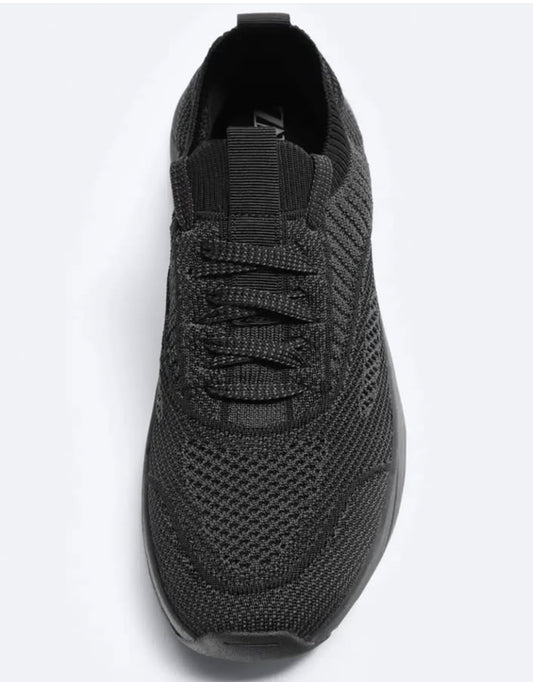 Zara Knit Fabric Sneakers