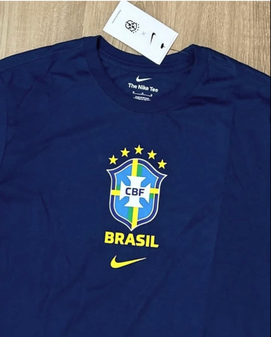 Nike Brasil T Shirt in Navy