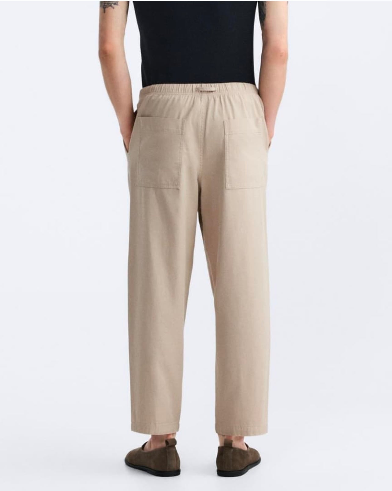 Zara Free Fit Pants in Beige