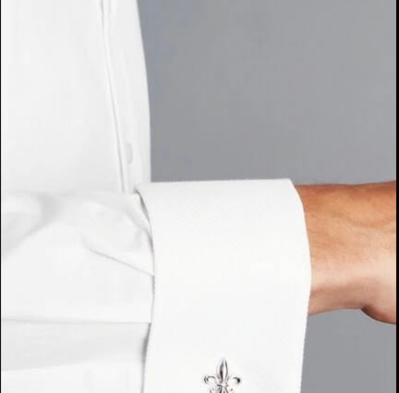 Charles Tyrwhitt Slim Fit White Egyptian Cotton Double Cuff Shirt With Wing Collar
