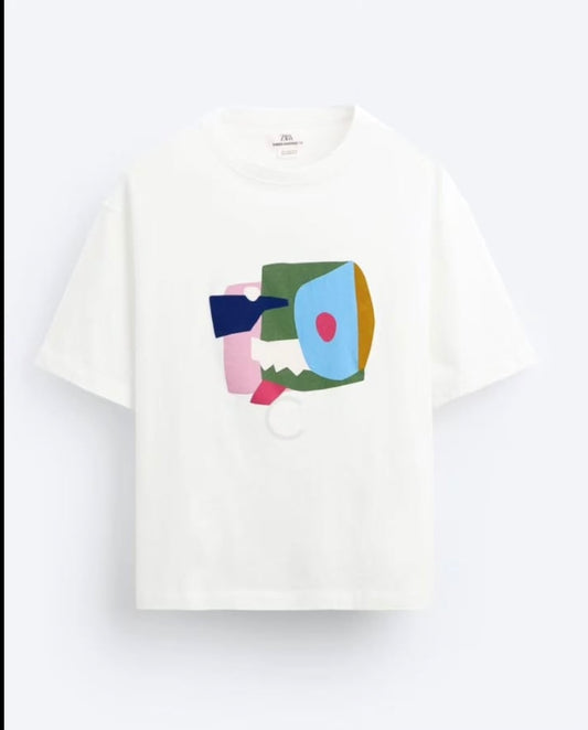 Zara T Shirt in White